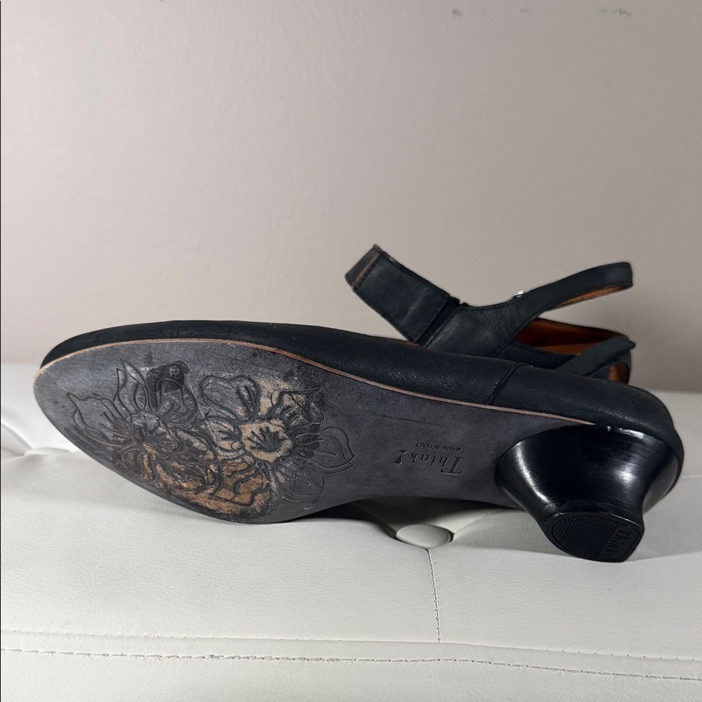 Think! Black Slingback Heels - Picture 9 of 14